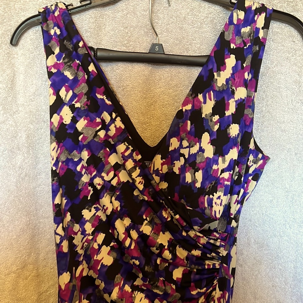 Wide strap mid dress
